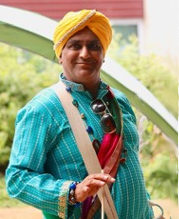 A man wearing Indian dress