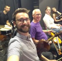 A musicians selfie.