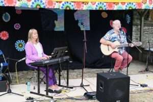 musicians on stage.