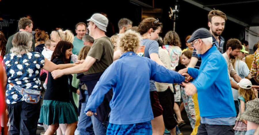 People dancing.